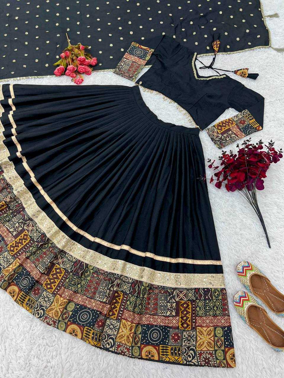 YNF CHINON SILK RZSR 3072 WHOLESALE LEHENGAS MANUFACTURER